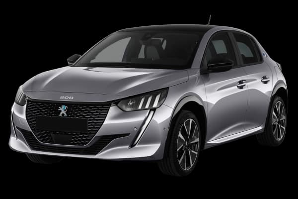 Peugeot 208 gris argenté